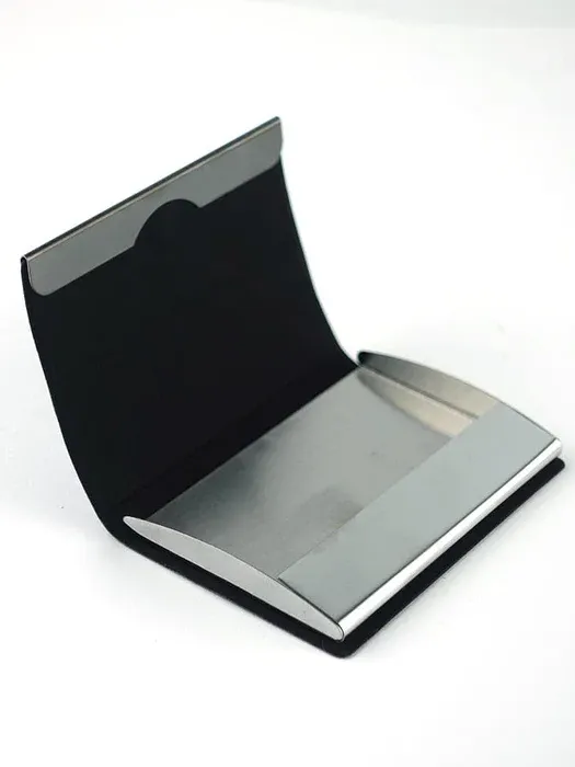 Carbon Fiber Textured Professional Visiting Card Holder Name