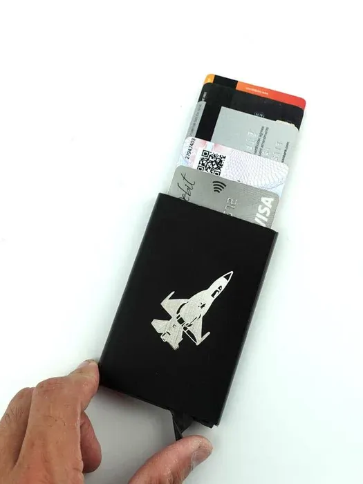 Fighter Jet Pop-Up Cards Wallet