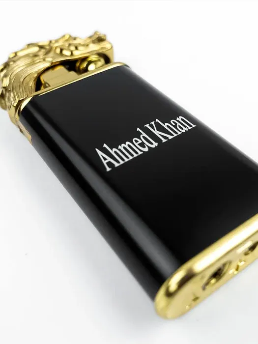Dual Flame Dragon | Crocodile Lighter Name Engraved