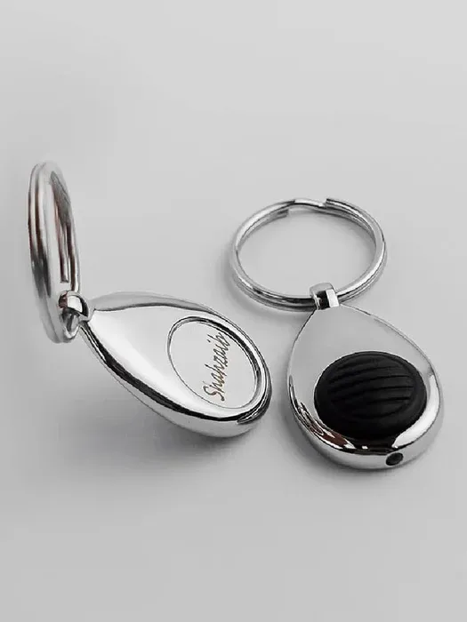 Oval Torch Keychain Name Engraved