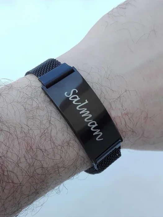 Name Bracelet Unisex Magnetic Strap