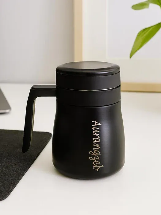 Temperature Display Travel Mug With Lid Stainless Steel | 35